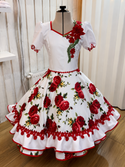 Vestido de china huasa exclusivo juvenil (12/14)
