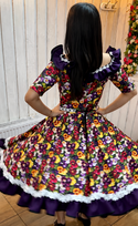 Vestido de china huasa,sofia pensamientos vuelos moradados