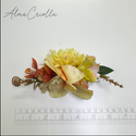 Tocado con pinza Lilium amarillo