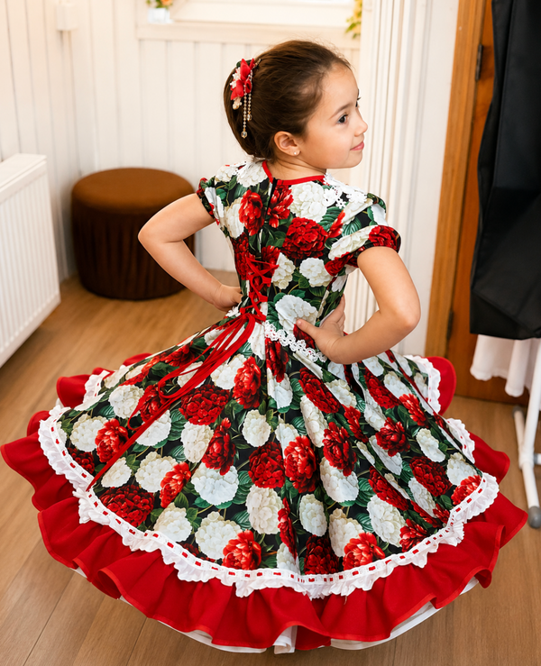 Vestido de CHina Huasa IGNACIA ALGODON infantil