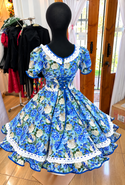 Vestido de China huasa fantasia , ALGODON AZUL