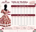 Vestido de China huasa fantasia , ALGODON AZUL