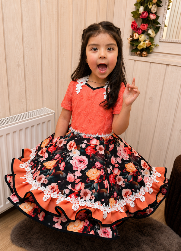 VESTIDO CHINA FANTASIA INFANTIL, ISIDORA