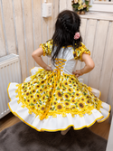 Vestido China huasa, blanco maravilla