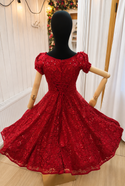 Vestido de Gala Folklorico Rojo