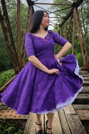 Vestido gala folklorica encaje talla 38