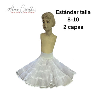Falso infantil estándar 2 capas talla 8-10