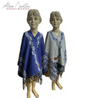 Ruana  INFANTIL folklorica Azul