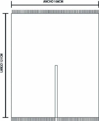 Ruana  INFANTIL folklorica Azul