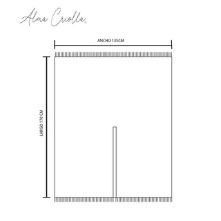 Ruana folklorica parra espiga REVERSIBLE Verde