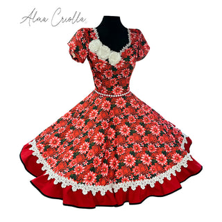 Vestido china huasa Dalia y Rosa