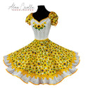 Vestido China huasa, blanco maravilla