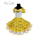 Vestido China huasa, blanco maravilla
