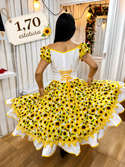 Vestido China huasa, maravilla blanco 1,70
