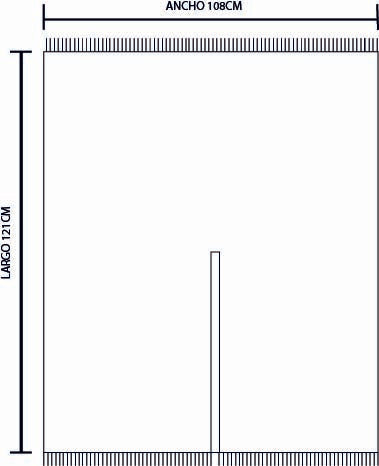 Ruana  INFANTIL folklorica ROJA