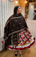 Ruana folklorica parra espiga REVERSIBLE CAFE BEIGE