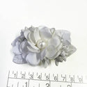 Tocado 8cm blanco con pinza