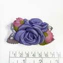 Tocado 8cm morado con pinza