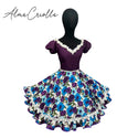 Vestido De China Huasa Morado exclusivo talla 38