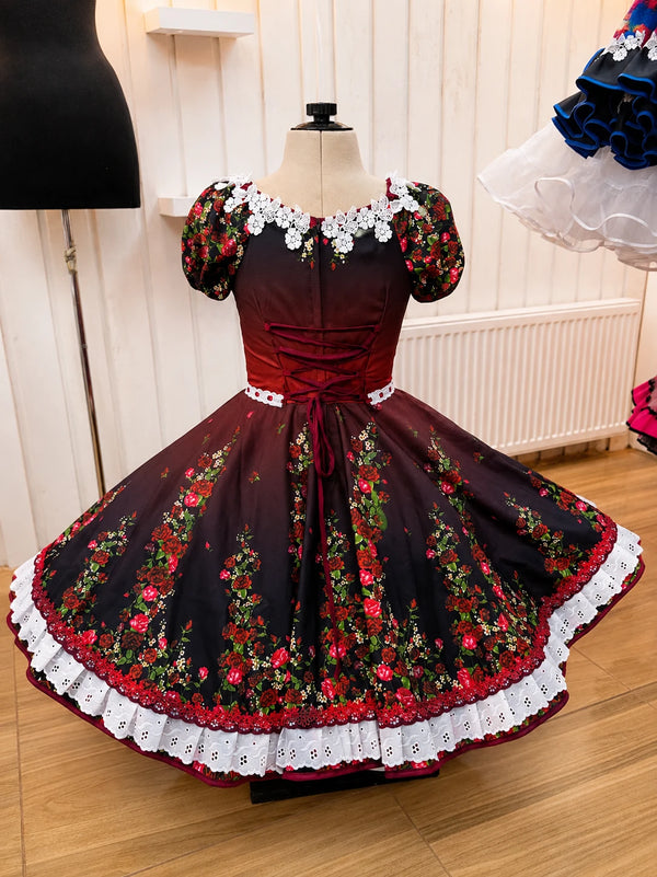 Vestido de china huasa degrade infantil