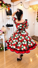 Vestido de china huasa Algodon exclusivo talla 42 1.70 estatura