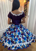 Vestido De China Huasa Morado exclusivo talla 38