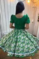 Vestido de china huasa verde cata exclusivo talla 38